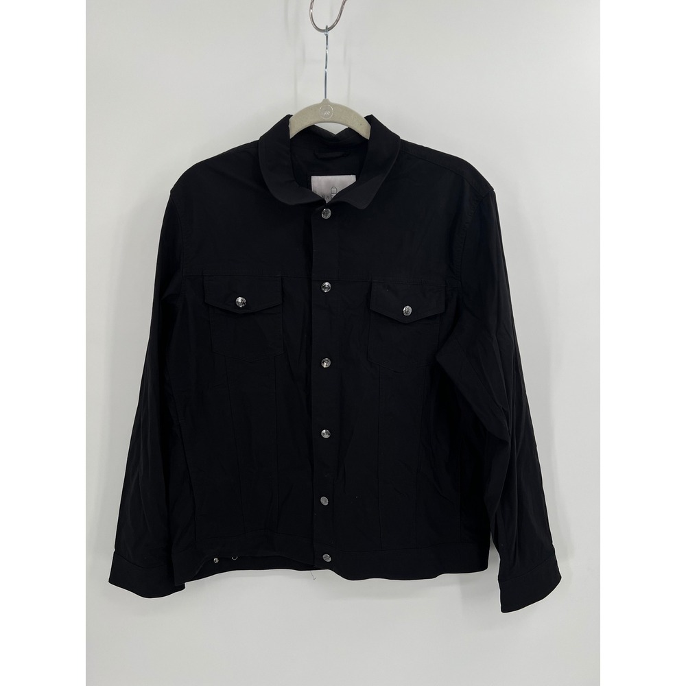Anatomie "Daniel" Denim-Style Travel Jacket -‎ Black - Men's XL